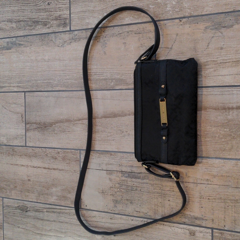 Tommy Hilfiger Black Crossbody Bag with Adjustable Strap